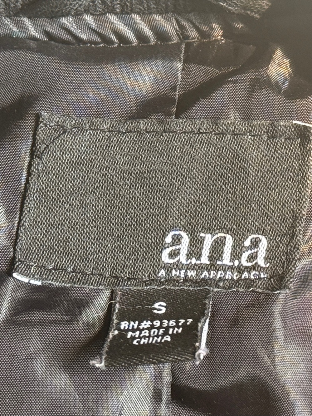 Black Faux-Leather Bomber Jacket - Picture 4 of 4